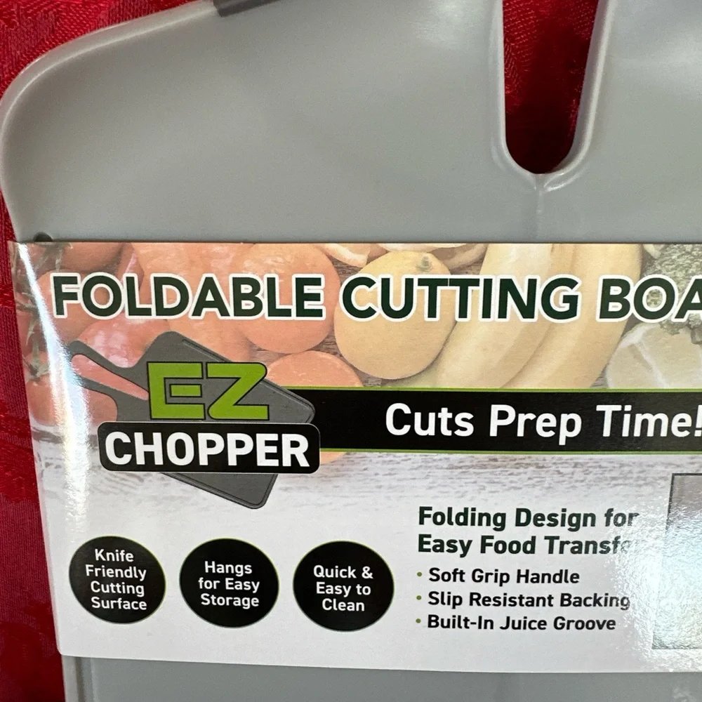 🌵3/$15 Foldable grey Non-Toxic plastic cutting prepping board (see description)